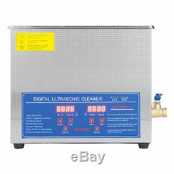 Brand New 6L Ultrasonic Cleaner Stainless Steel Industry Heated Heater withTimer