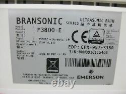 Branson Ultrasonic Cleaner Bath 1.5 Gallon M3800-E 230VAC European Plug