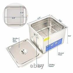 CO-Z 15L Professional Ultrasonic Cleaner with Timer Digital for Cleaning Jewelry
