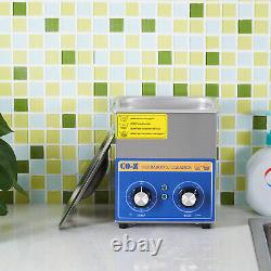 CO-Z 6L Ultrasonic Cleaner Cleaning Equipment Liter Industry Heated w. Timer