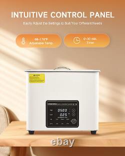 CREWORKS 10L 240W Ultrasonic Cleaning Machine with Digital Timer & 300W Heater