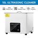 Creworks 10l Low Noise Digital Ultrasonic Cleaner W 300w Heater Timer Degas Mode