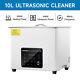 Creworks 10l Quiet Digital Ultrasonic Cleaner With 7 Oscillation Levels Heater