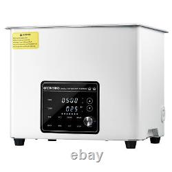CREWORKS 10L Quiet Digital Ultrasonic Cleaner with Heater Timer & Degas Mode