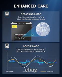 CREWORKS 10L Ultrasonic Cleaner 2.5X Heater Efficient with Degas & Gentle Mode
