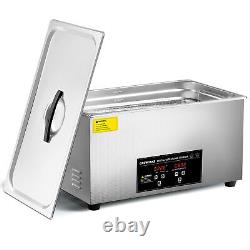 CREWORKS 22L Digital Ultrasonic Cleaner for Machine Auto Part Retainer Glasses