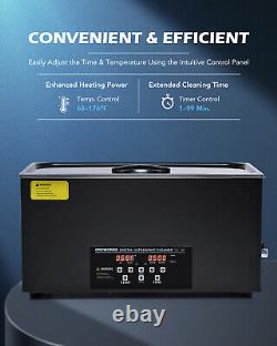 CREWORKS 22L Ultrasonic Cleaner Cleaning Equipment with Timer Heater & Dual Mode