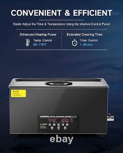 CREWORKS 22L Ultrasonic Cleaner Cleaning Equipment with Timer Heater & Dual Mode