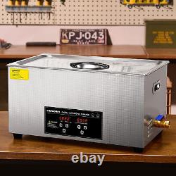CREWORKS 22L Ultrasonic Cleaner Stainless Steel Industry Heated withTimer Heater