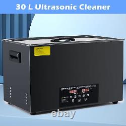 CREWORKS 30L Titanium Steel Ultrasonic Jewelry Cleaner with Timer & 1200W Heater
