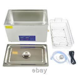 CREWORKS 30L Ultrasonic Cleaner Cleaning Equipment Bath Tank withTimer Heated