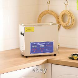 CREWORKS 6L Ultrasonic Cleaner Jewelry Cleaning Machine with Digital Timer Heater