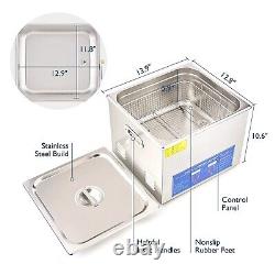 CREWORKS Ultrasonic Cleaner with Heater and Timer, 4 gal/15 liters
