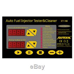 CT150 CT200 Car Fuel Injector Cleaner Tester Ultrasonic 4/6 Cylinder Ultrasonic