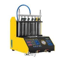 CT200 6 Cylinders Car Fuel Injector Cleaning Machine Ultrasonic Cleaner Tester