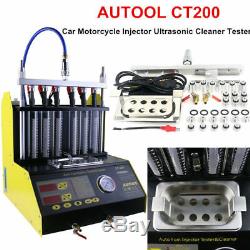 CT200 Ultrasonic Fuel Injector Cleaner Tester Machine 6 Cylinder For Car Motor