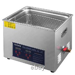 Commercial 15L Ultrasonic Cleaner Cleaning Equipment Liter Industry Heated Timer