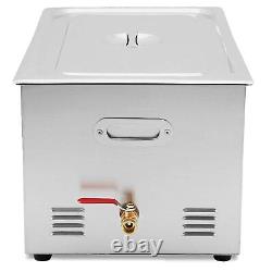 Commercial 30L Ultrasonic Cleaner w Timer Heating Machine Digital Sonic Cleaner