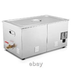 Commercial 30L Ultrasonic Cleaner w Timer Heating Machine Digital Sonic Cleaner