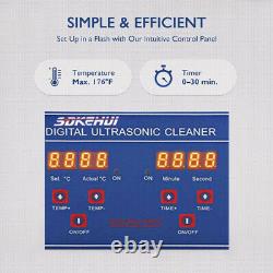 Commercial 30L Ultrasonic Cleaner w Timer Heating Machine Digital Sonic Cleaner