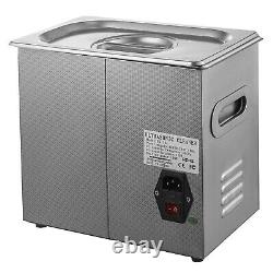 Commercial 6L Ultrasonic Cleaner Industry Heated Heater with Timer Jewelry Glasses