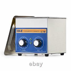 Commercial 6L Ultrasonic Cleaner with Timer Stainless Steel Jewelry Glasses