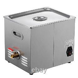 Commercial Ultrasonic Cleaner 10L Stainless Steel Clean Equipment Heated withTimer