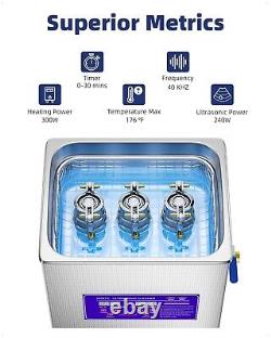 Commercial Ultrasonic Cleaner 15L, Professional Ultrasonic Cleaning Machine for I