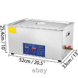 Commercial Ultrasonic Cleaner 22L Large Capacity Stainless Steel withTimer
