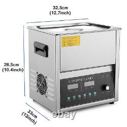Commercial Ultrasonic Jewelry Cleaner Machine (10 Liter) Sweep & Degassing