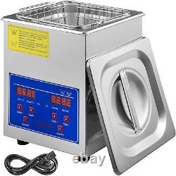 Compact 2L Ultrasonic Cleaner with Digital Control Perfect for Jewelry & More