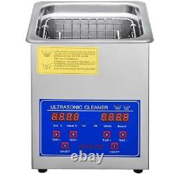 Compact 2L Ultrasonic Cleaner with Digital Control Perfect for Jewelry & More