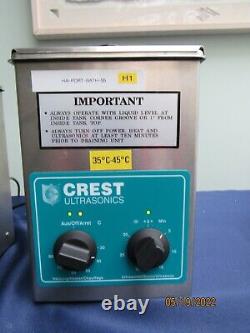 Crest 200HT Ultrasonic Cleaner With Timer & Heater 1.75 L. 5 Gal POWERSONIC