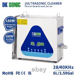 DK SONIC Ultrasonic Cleaner with Digital Timer and Basket for Denture, Coins, Sm