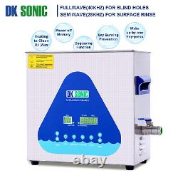 DK SONIC Ultrasonic Cleaner with Digital Timer and Basket for Denture, Coins, Sm