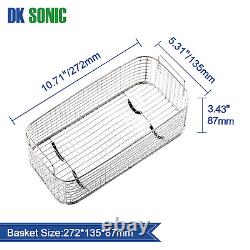 DK SONIC Ultrasonic Cleaner with Digital Timer and Basket for Denture, Coins, Sm