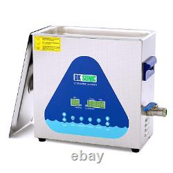 DK SONIC Ultrasonic Cleaner with Digital Timer and Basket for Denture, Coins, Sm