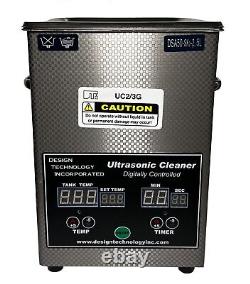Design Technology Ultrasonic Cleaner DSA50-SK2-2 2/3 Gallon Digitally Controlled