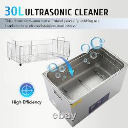 Digital 30L Ultrasonic Jewelry Cleaning Cleaner Machine with Heater, Timer