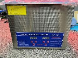Digital Ultrasonic Cleaner 10L Ultra Sonic Transducer PS-40A Brand New UK Stock