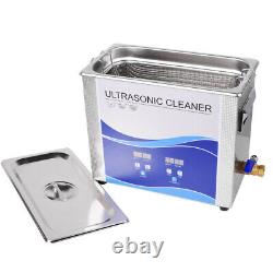 Digital Ultrasonic Cleaner 3L30L with Heating Bath For Metal Hardware Dental US