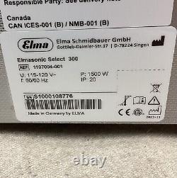 ELMA ULTRASONICS 110 7004 Ultrasonic Cleaner 7.25 gal Tank Cap. 10 5/8 Tank Dp