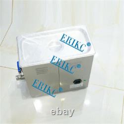 ERIKC Common Rail Fuel Injector Cleaning System Tool Ultrasonic Cleaner 110V 6L