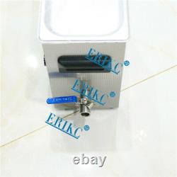 ERIKC Common Rail Fuel Injector Cleaning System Tool Ultrasonic Cleaner 110V 6L