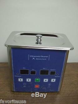 Eumax 0.7 Liter 1-1/2 Pints Small Capacity Heated Digital Ultrasonic Cleaner