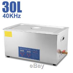HFS(R) Commercial Grade Digital Ultrasonic Cleaner-Stainless Steel 30L Capacity