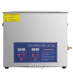 Hihone 6L Ultrasonic Cleaner, Stainless Steel Heated Cleaning Machine Digital