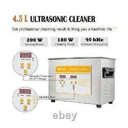 Home Ultrasonic Cavitation Machine, Professional 4.5L Ultrasonic Cleaner with