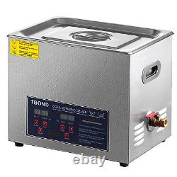 Industry Heated Digital 10L Stainless Steel Ultrasonic Cleaner Heater withTimer