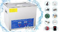 Industry Ultrasonic Cleaner 10L Heated DEGAS Ultra Sonic Cleaning Supplies